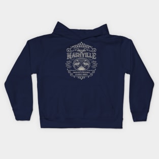 Nashville Music City Tennessee Kids Hoodie